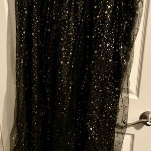 1- Black full length tutu with Gold Stars